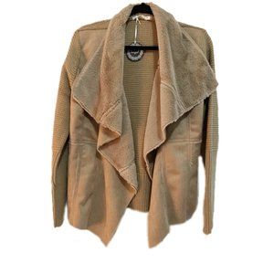 Medium Gia Faux Fur Waterfall Sweater by Hazel